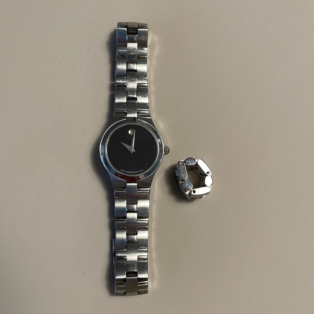 Classic Movado stainless steel watch!